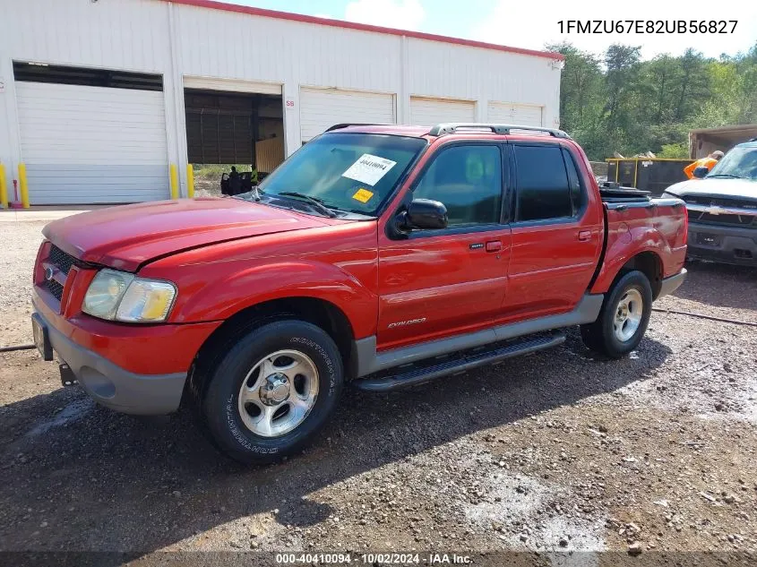 2002 Ford Explorer Sport Trac VIN: 1FMZU67E82UB56827 Lot: 40410094