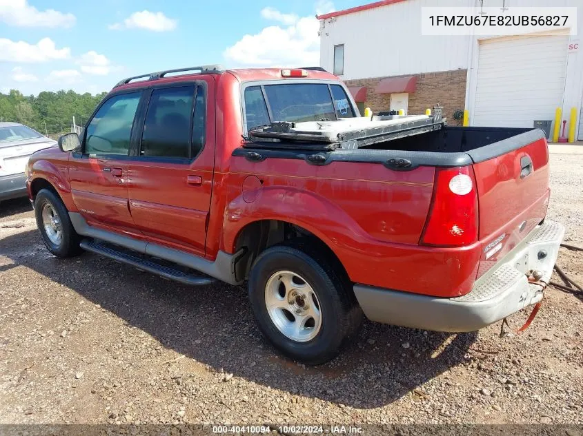 2002 Ford Explorer Sport Trac VIN: 1FMZU67E82UB56827 Lot: 40410094