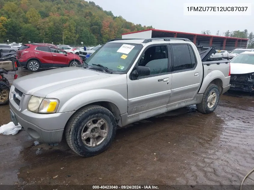 2002 Ford Explorer Sport Trac VIN: 1FMZU77E12UC87037 Lot: 40423040