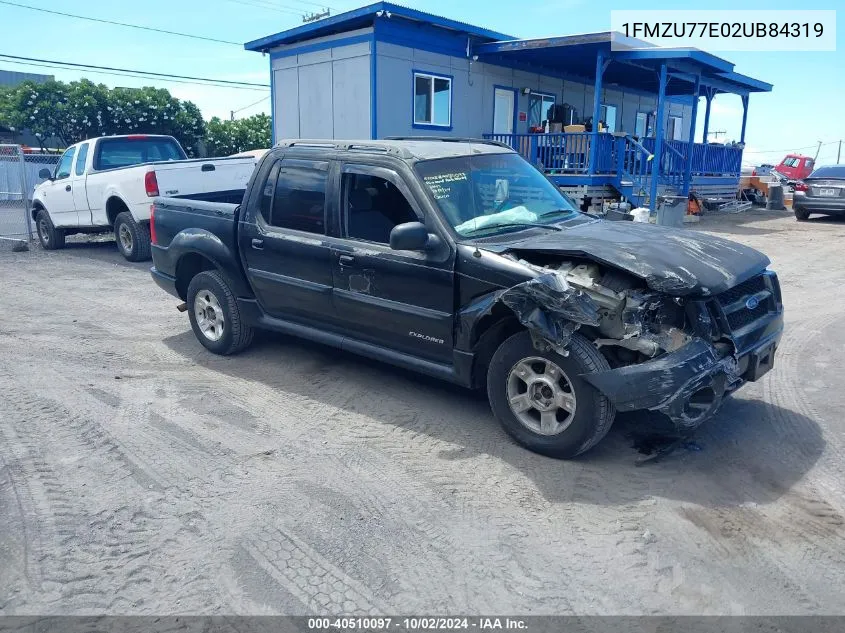 2002 Ford Explorer Sport Trac Value VIN: 1FMZU77E02UB84319 Lot: 40510097