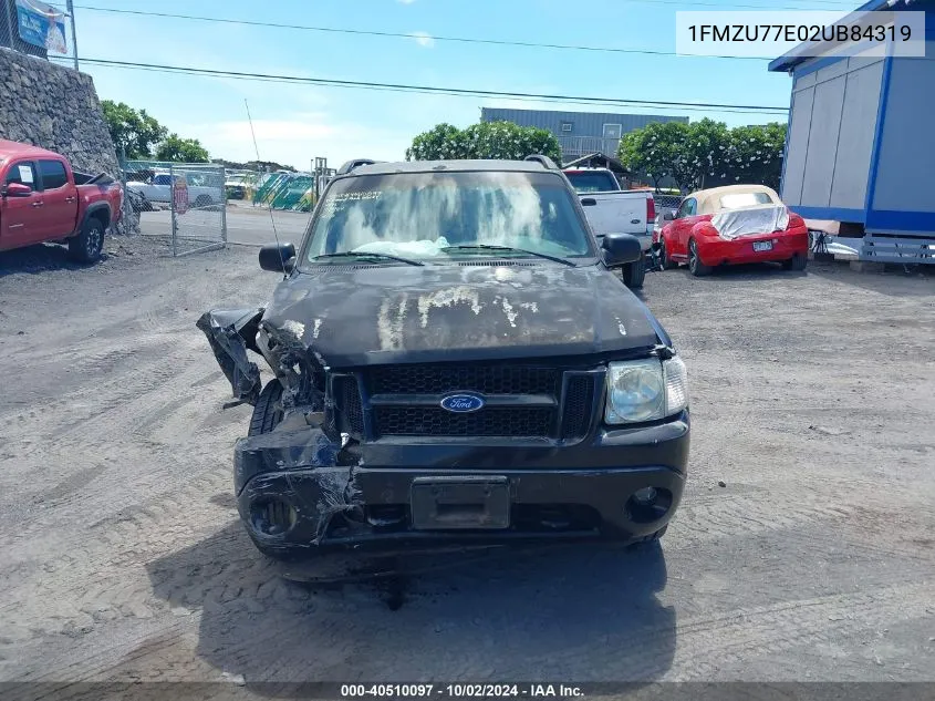 2002 Ford Explorer Sport Trac Value VIN: 1FMZU77E02UB84319 Lot: 40510097