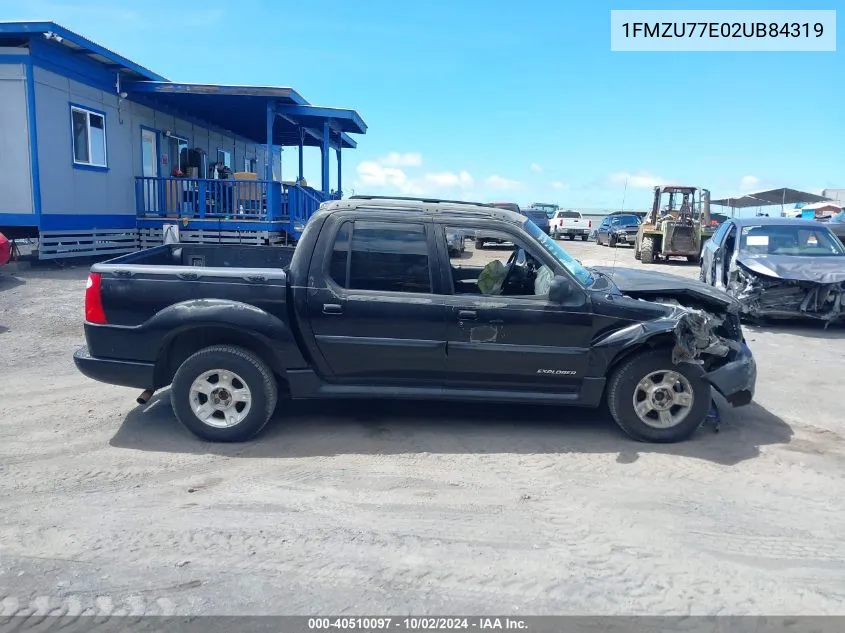 2002 Ford Explorer Sport Trac Value VIN: 1FMZU77E02UB84319 Lot: 40510097