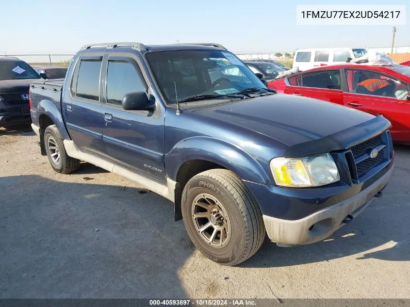 2002 Ford Explorer Sport Trac Value VIN: 1FMZU77EX2UD54217 Lot: 40593897