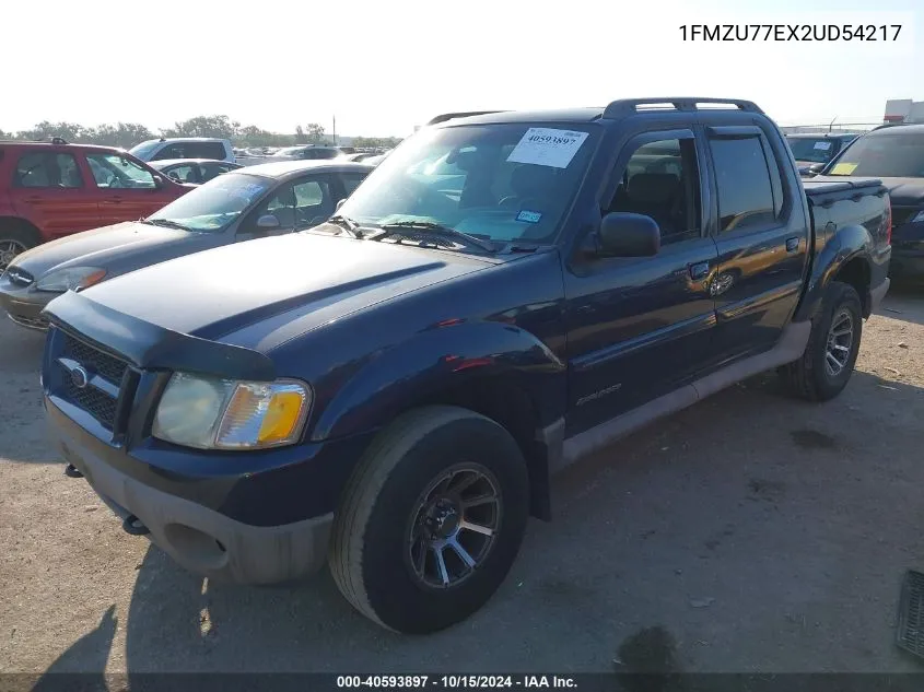 2002 Ford Explorer Sport Trac Value VIN: 1FMZU77EX2UD54217 Lot: 40593897