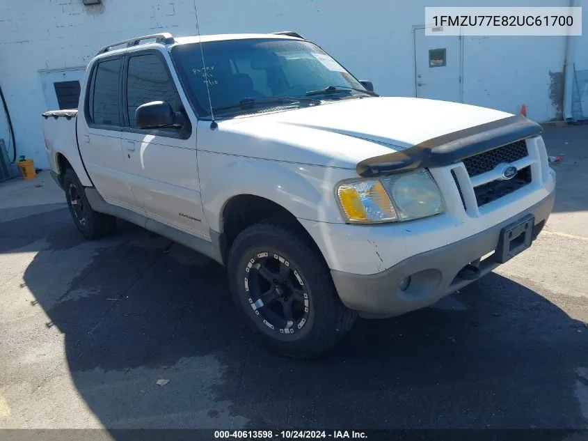 2002 Ford Explorer Sport Trac VIN: 1FMZU77E82UC61700 Lot: 40613598