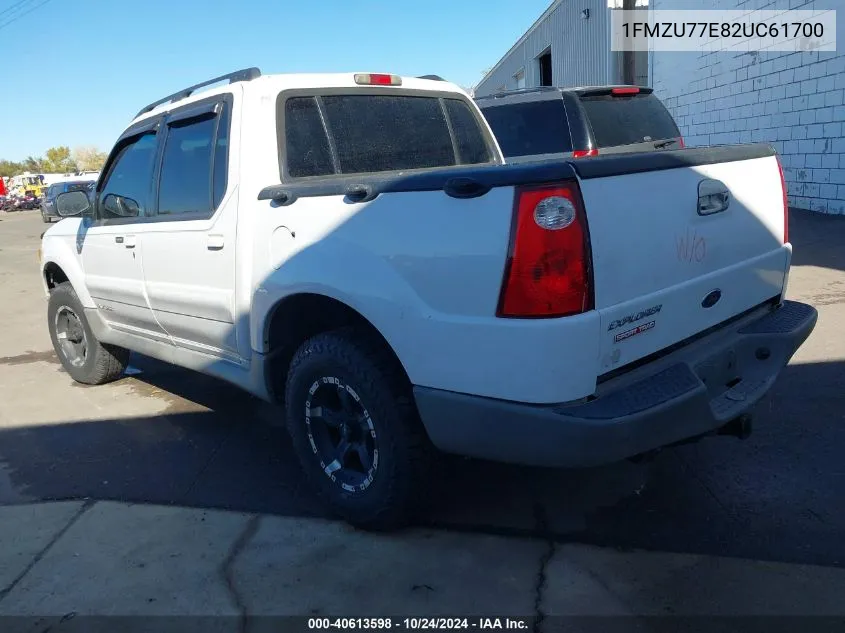 2002 Ford Explorer Sport Trac VIN: 1FMZU77E82UC61700 Lot: 40613598