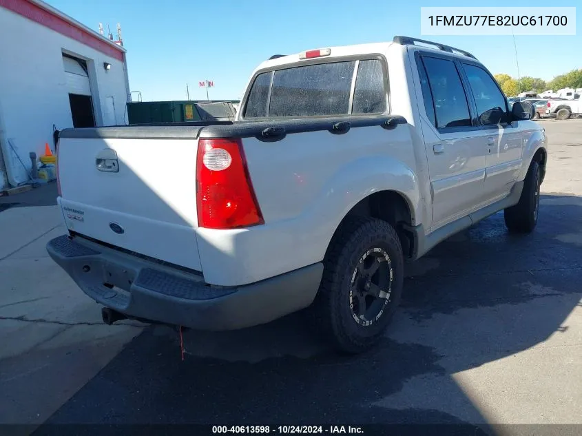 2002 Ford Explorer Sport Trac VIN: 1FMZU77E82UC61700 Lot: 40613598