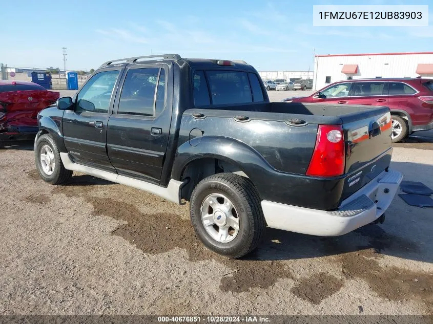 2002 Ford Explorer Sport Trac VIN: 1FMZU67E12UB83903 Lot: 40676851