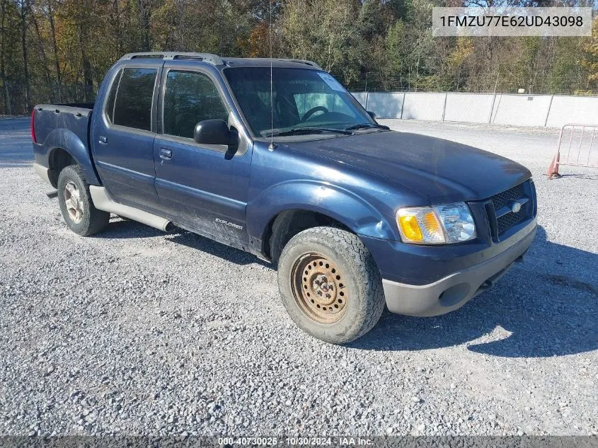 2002 Ford Explorer Sport Trac VIN: 1FMZU77E62UD43098 Lot: 40730025