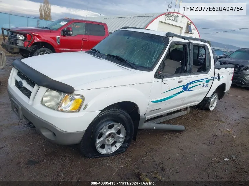 2002 Ford Explorer Sport Trac VIN: 1FMZU77E62UA94754 Lot: 40805413