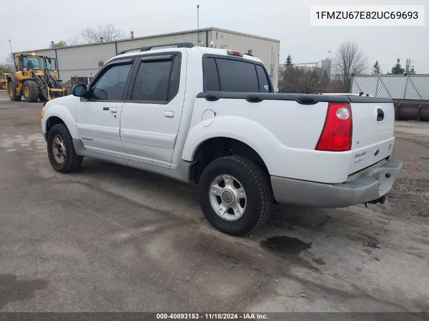 2002 Ford Explorer Sport Trac VIN: 1FMZU67E82UC69693 Lot: 40893153