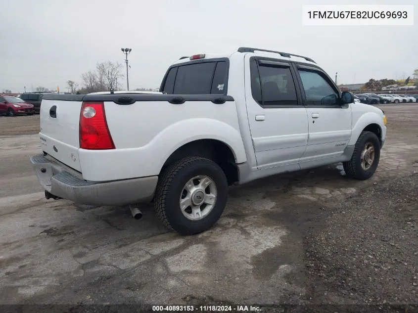 2002 Ford Explorer Sport Trac VIN: 1FMZU67E82UC69693 Lot: 40893153