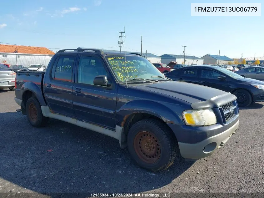 2003 Ford Explorer Sport Trac VIN: 1FMZU77E13UC06779 Lot: 12135934