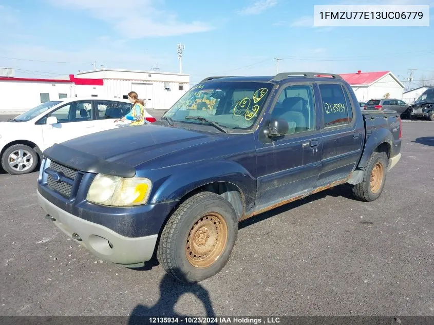 2003 Ford Explorer Sport Trac VIN: 1FMZU77E13UC06779 Lot: 12135934