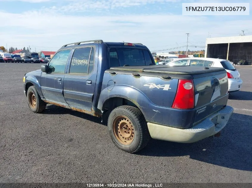 2003 Ford Explorer Sport Trac VIN: 1FMZU77E13UC06779 Lot: 12135934