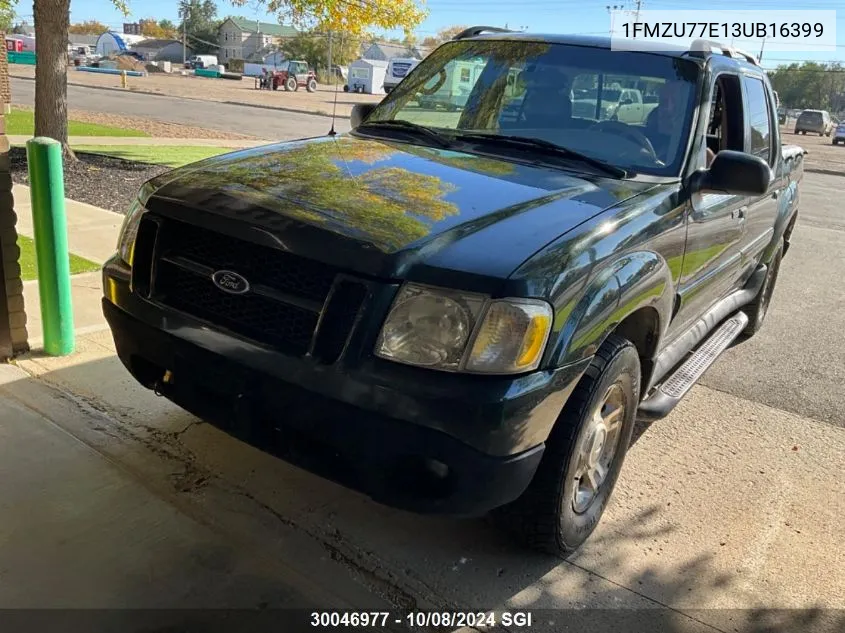 2003 Ford Explorer Sport Trac VIN: 1FMZU77E13UB16399 Lot: 30046977