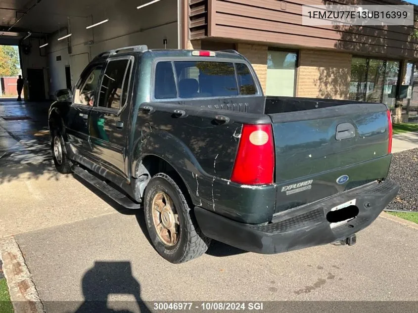 2003 Ford Explorer Sport Trac VIN: 1FMZU77E13UB16399 Lot: 30046977