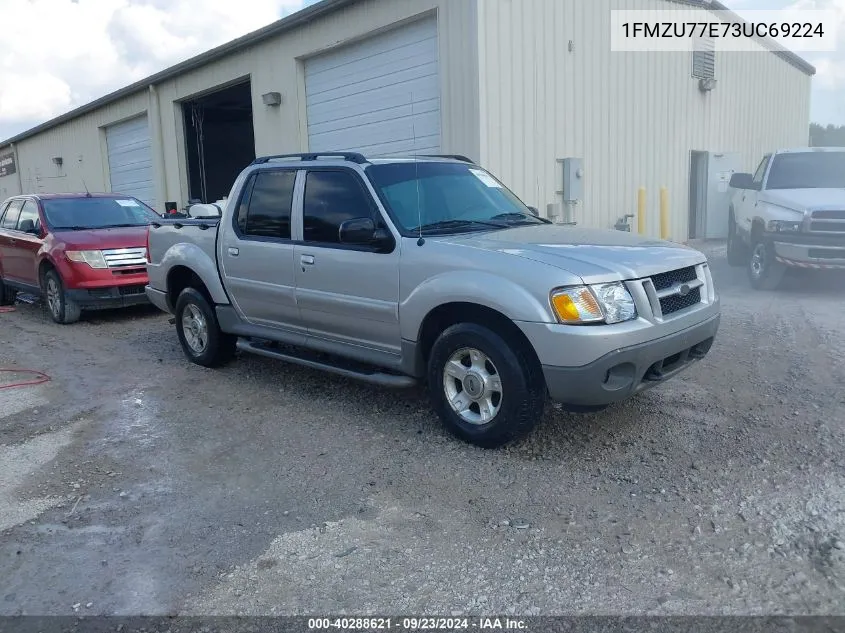 2003 Ford Explorer Sport Trac Xls/Xlt VIN: 1FMZU77E73UC69224 Lot: 40288621