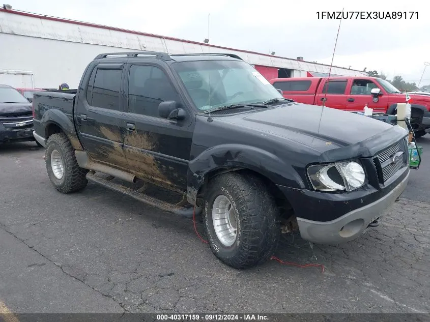 2003 Ford Explorer Sport Trac Xls/Xlt VIN: 1FMZU77EX3UA89171 Lot: 40317159