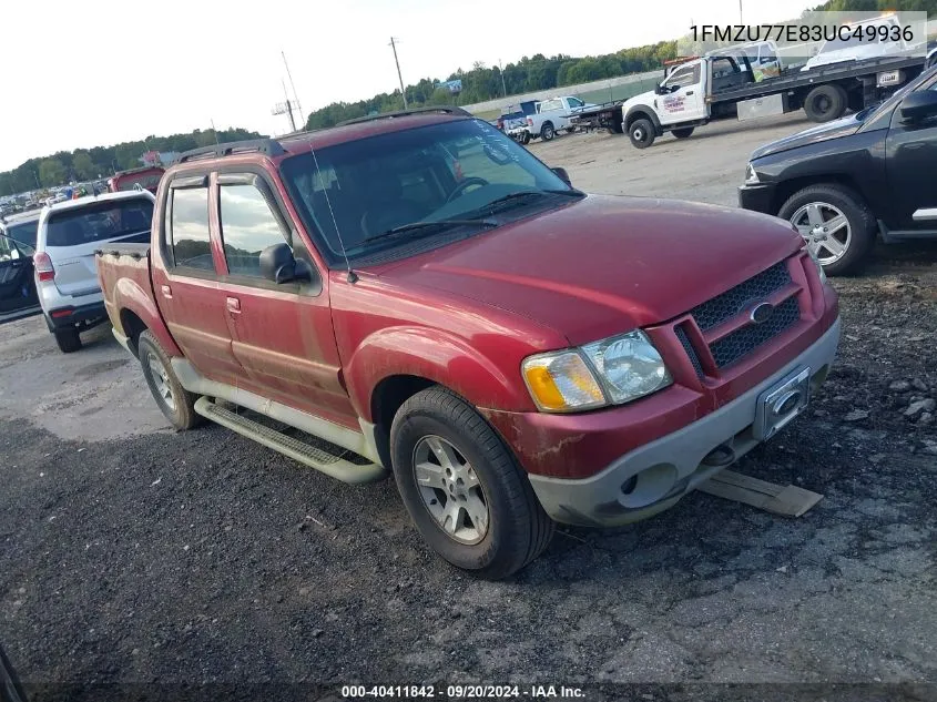 2003 Ford Explorer Sport Trac Xls/Xlt VIN: 1FMZU77E83UC49936 Lot: 40411842