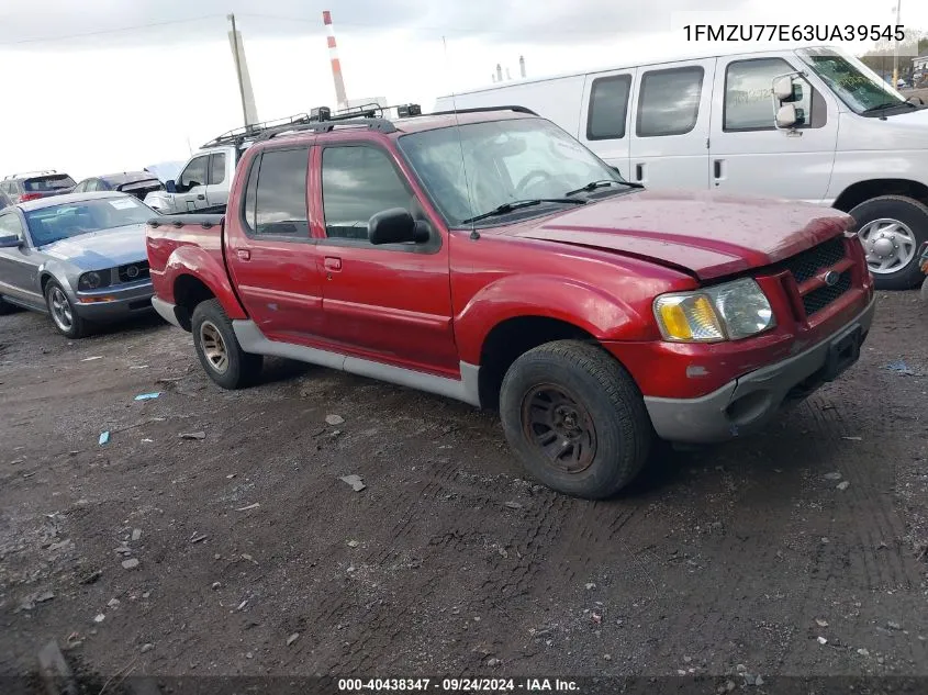 2003 Ford Explorer Sport Trac Xls/Xlt VIN: 1FMZU77E63UA39545 Lot: 40438347