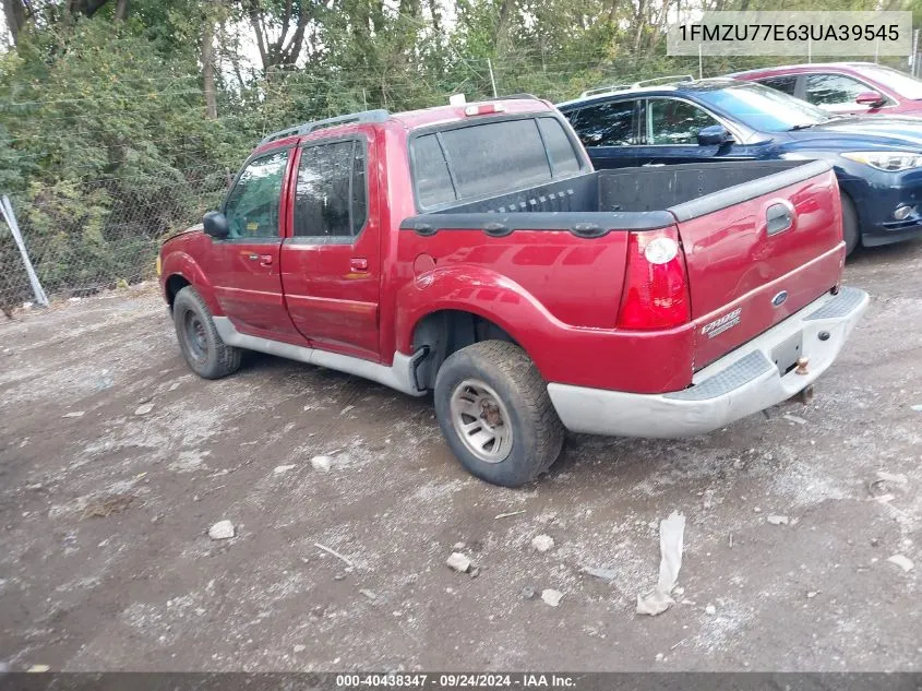 2003 Ford Explorer Sport Trac Xls/Xlt VIN: 1FMZU77E63UA39545 Lot: 40438347