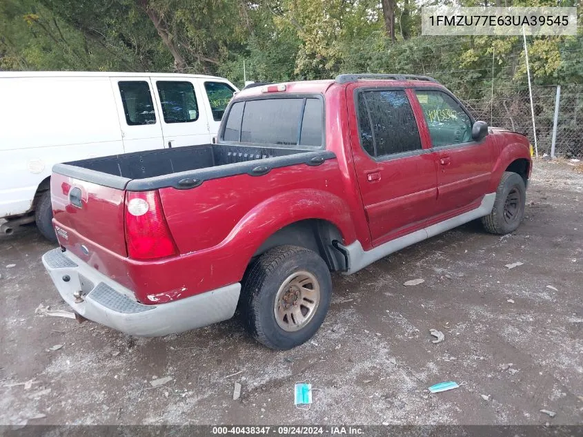 2003 Ford Explorer Sport Trac Xls/Xlt VIN: 1FMZU77E63UA39545 Lot: 40438347