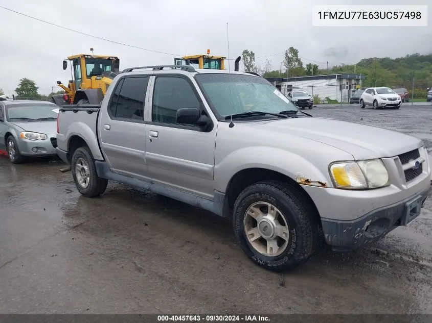 2003 Ford Explorer Sport Trac Xls/Xlt VIN: 1FMZU77E63UC57498 Lot: 40457643