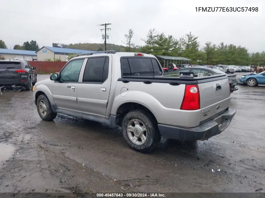 2003 Ford Explorer Sport Trac Xls/Xlt VIN: 1FMZU77E63UC57498 Lot: 40457643