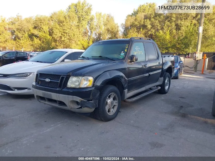 2003 Ford Explorer Sport Trac Xls/Xlt VIN: 1FMZU77E73UB28699 Lot: 40497096