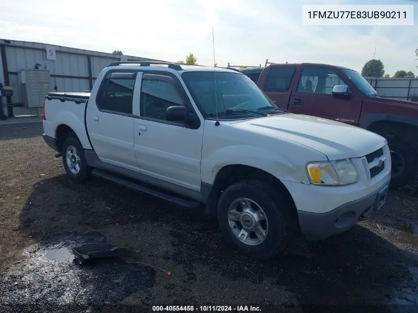 2003 Ford Explorer Sport Trac Xls/Xlt VIN: 1FMZU77E83UB90211 Lot: 40554458