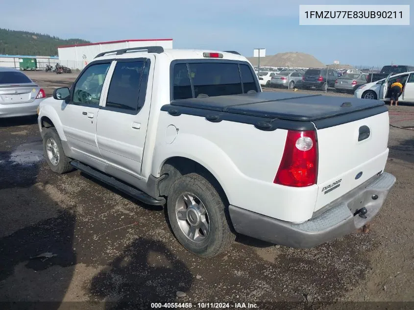 2003 Ford Explorer Sport Trac Xls/Xlt VIN: 1FMZU77E83UB90211 Lot: 40554458