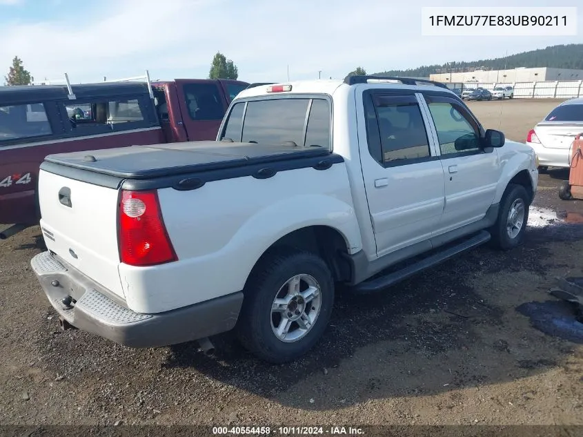 2003 Ford Explorer Sport Trac Xls/Xlt VIN: 1FMZU77E83UB90211 Lot: 40554458