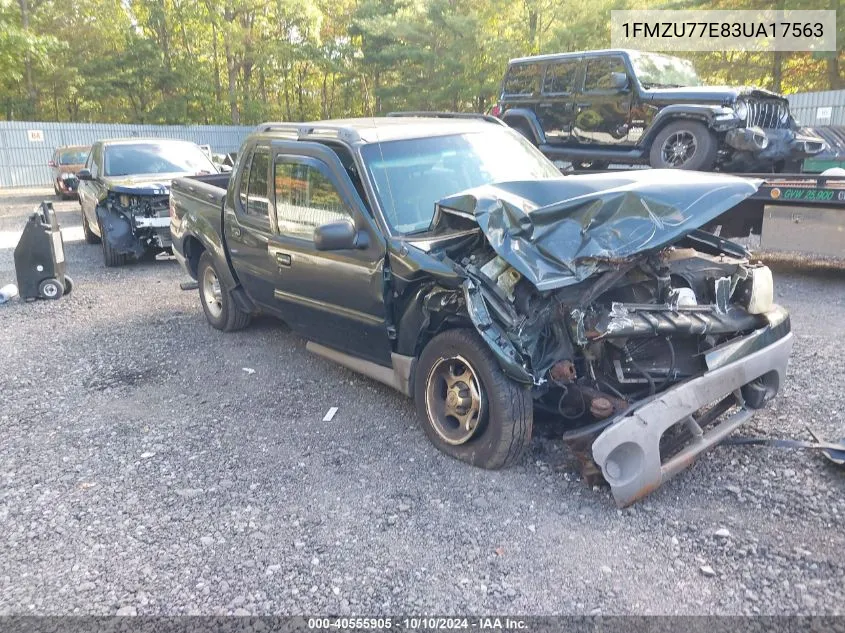 2003 Ford Explorer Sport Trac Xls/Xlt VIN: 1FMZU77E83UA17563 Lot: 40555905