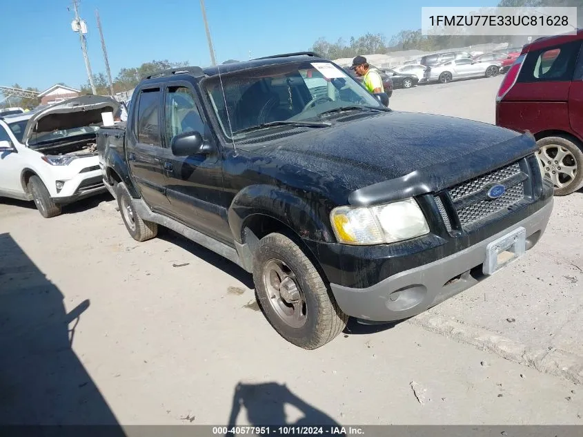 2003 Ford Explorer Sport Trac Xls/Xlt VIN: 1FMZU77E33UC81628 Lot: 40577951