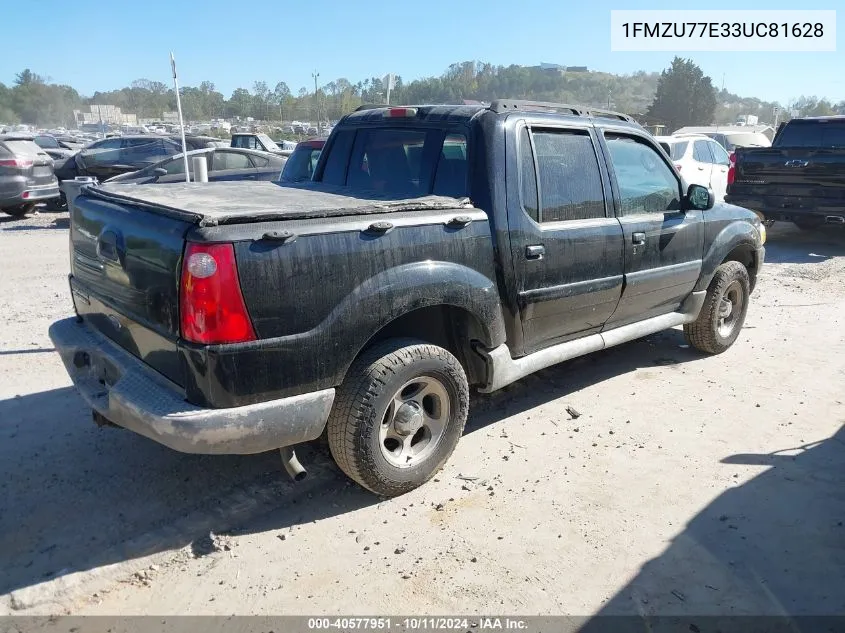 2003 Ford Explorer Sport Trac Xls/Xlt VIN: 1FMZU77E33UC81628 Lot: 40577951