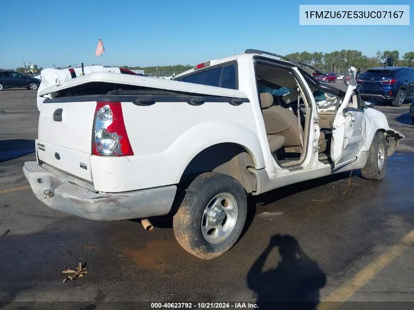 2003 Ford Explorer Sport Trac Xls/Xlt VIN: 1FMZU67E53UC07167 Lot: 40623792