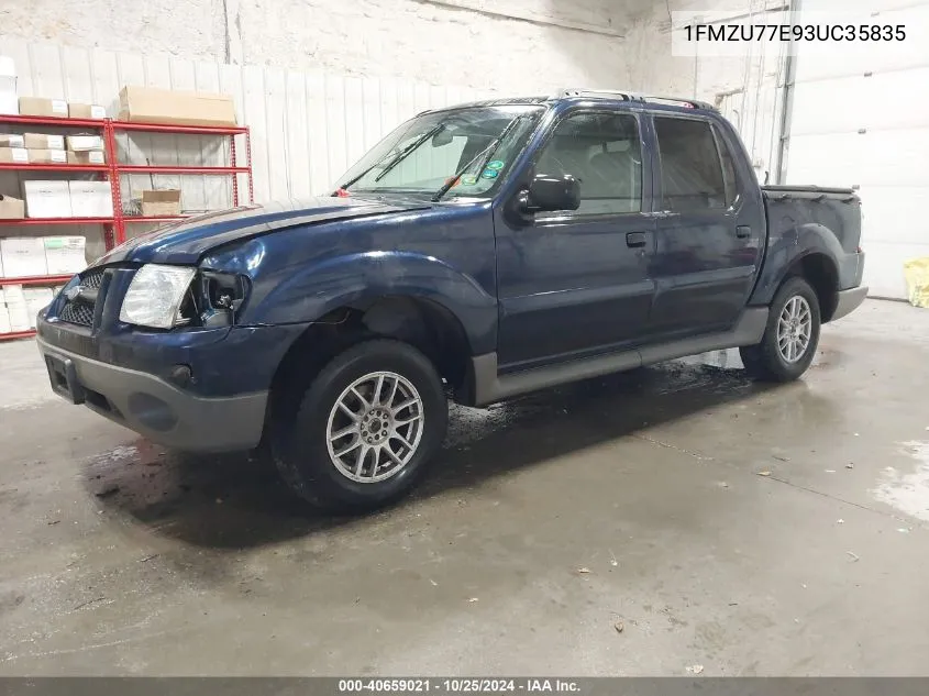 2003 Ford Explorer Sport Trac Xls/Xlt VIN: 1FMZU77E93UC35835 Lot: 40659021