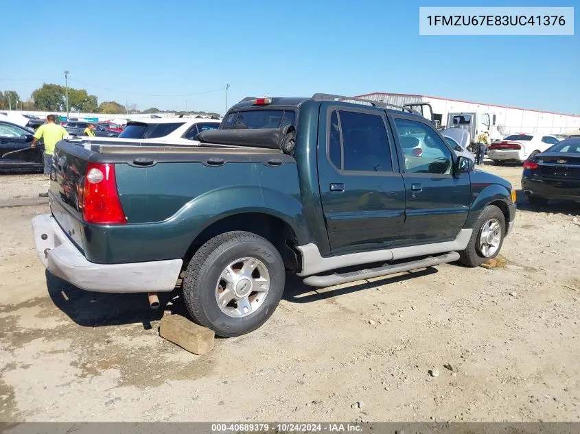 2003 Ford Explorer Sport Trac Xls/Xlt VIN: 1FMZU67E83UC41376 Lot: 40689379