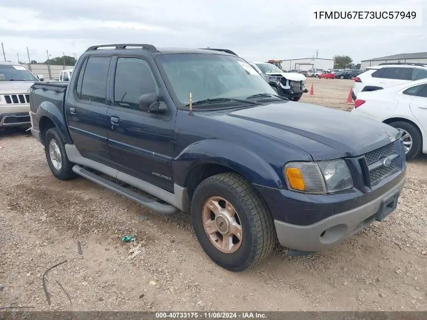 2003 Ford Explorer Sport Trac Xls/Xlt VIN: 1FMDU67E73UC57949 Lot: 40733175