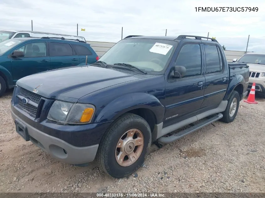 2003 Ford Explorer Sport Trac Xls/Xlt VIN: 1FMDU67E73UC57949 Lot: 40733175