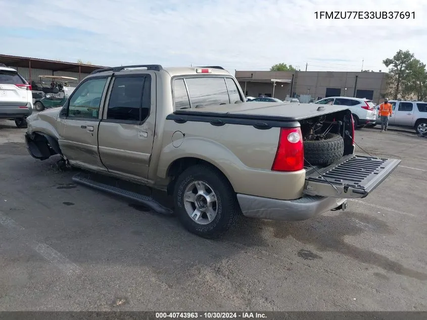 2003 Ford Explorer Sport Trac Xls/Xlt VIN: 1FMZU77E33UB37691 Lot: 40743963