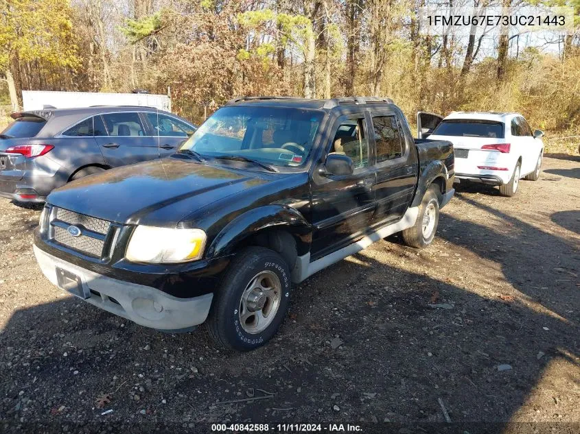 2003 Ford Explorer Sport Trac Xls/Xlt VIN: 1FMZU67E73UC21443 Lot: 40842588