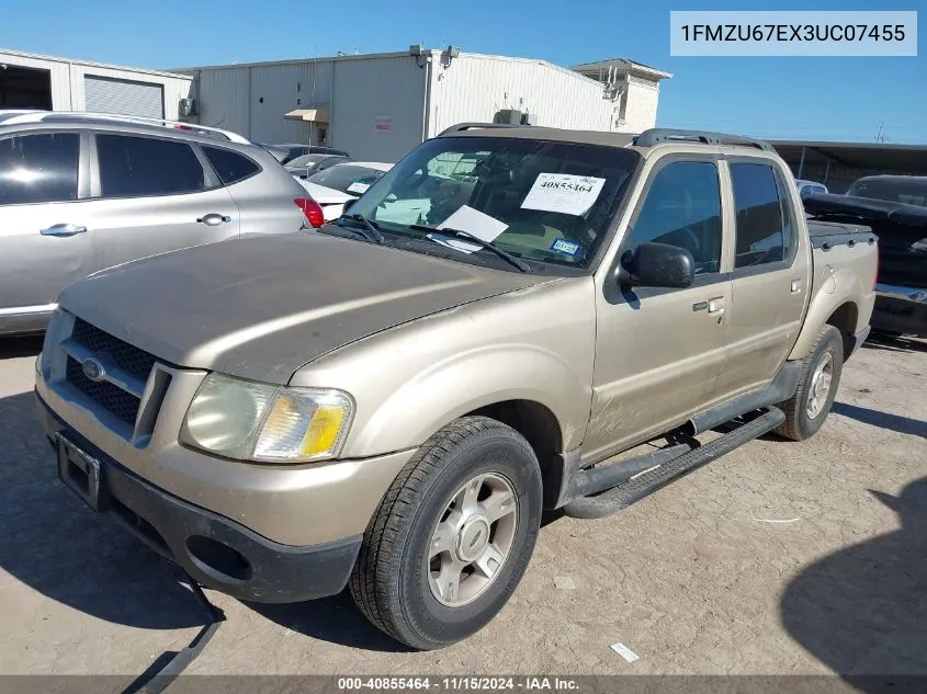 2003 Ford Explorer Sport Trac Xls/Xlt VIN: 1FMZU67EX3UC07455 Lot: 40855464