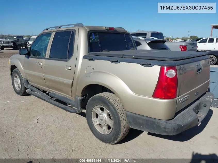 2003 Ford Explorer Sport Trac Xls/Xlt VIN: 1FMZU67EX3UC07455 Lot: 40855464