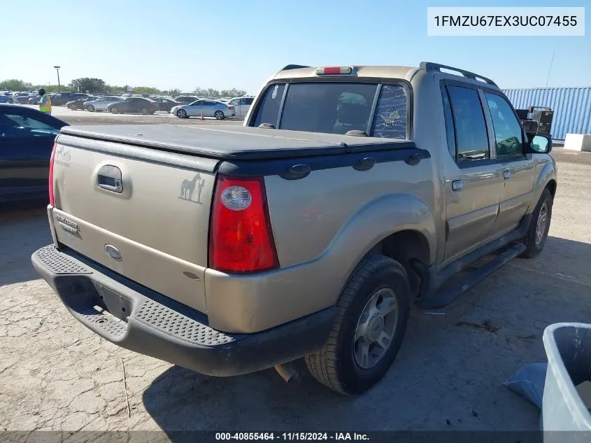 2003 Ford Explorer Sport Trac Xls/Xlt VIN: 1FMZU67EX3UC07455 Lot: 40855464