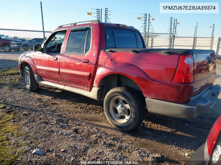 2003 Ford Explorer Sport Trac Xls/Xlt VIN: 1FMZU67E23UA39374 Lot: 40893552