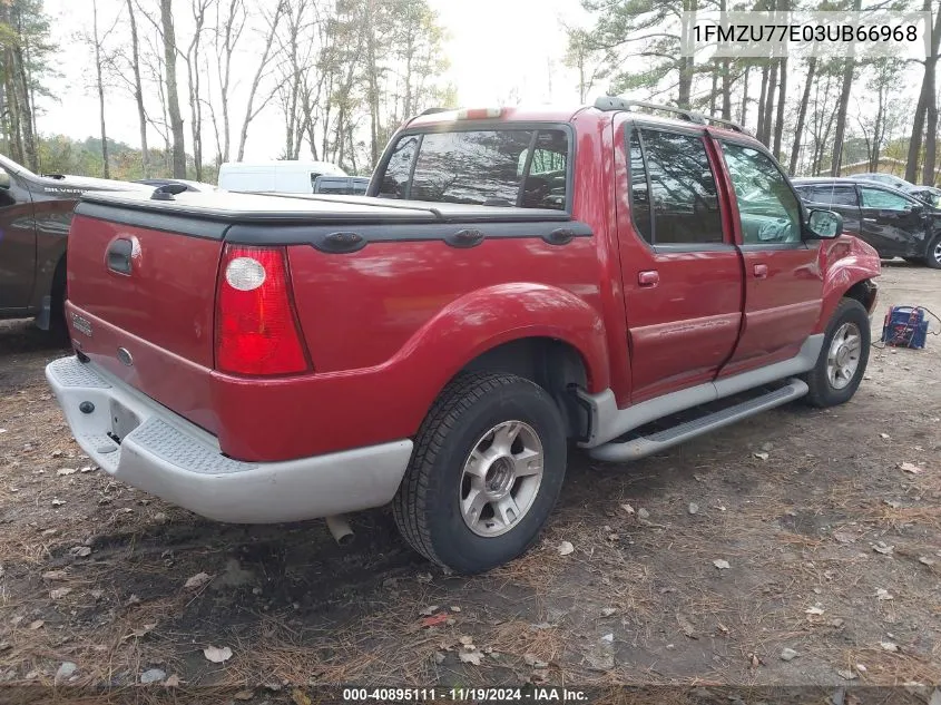 2003 Ford Explorer Sport Trac Xls/Xlt VIN: 1FMZU77E03UB66968 Lot: 40895111