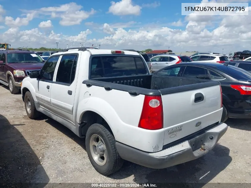 2004 Ford Explorer Sport Trac Adrenalin/Xls/Xlt VIN: 1FMZU67K14UB72795 Lot: 40225102