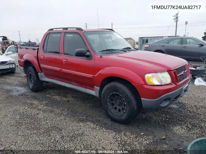 2004 Ford Explorer Sport Trac Adrenalin/Xls/Xlt VIN: 1FMDU77K24UA82717 Lot: 40327788